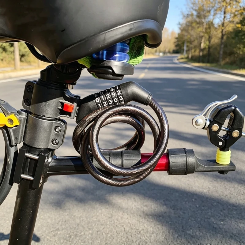 Trailer Hitch Connector, Bike Trailer Coupler Attachment, Rear Mount Towing Adapter for Cargo Cart, Sturdy Durable Strong Load