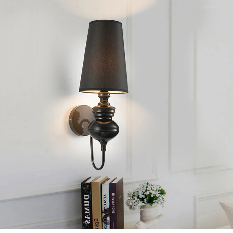 

Nordic Creative Fabric Wall Light Bedroom Bedside Light Hallway Stair Aisle Corridor Light Living Room Wall Sconce