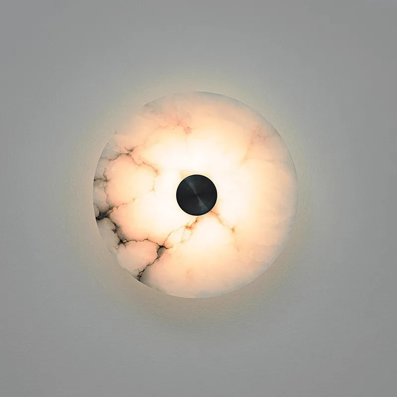 Spanish marble wall lamp living room background wall light luxury staircase entrance decorative bedside lamp