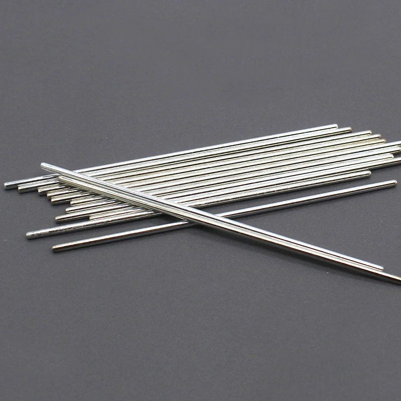 5~50Pcs Various Lengths 10mm To 150mm Iron Axle Round Solid Metal Bar Rod Model Axles for RC Car  Φ2mm Solid Shaft Round Rod Toy