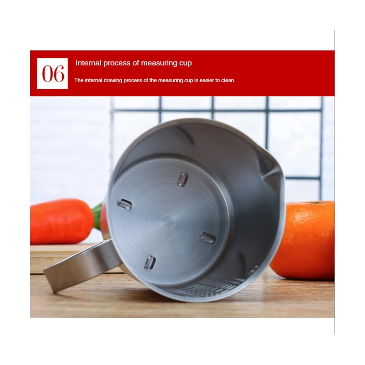 Мерный стакан из нержавеющей стали с ручкой и заливной губкой, металлический кувшин с маркировкой Oz и ML, 16 унций/500 мл, кувшин