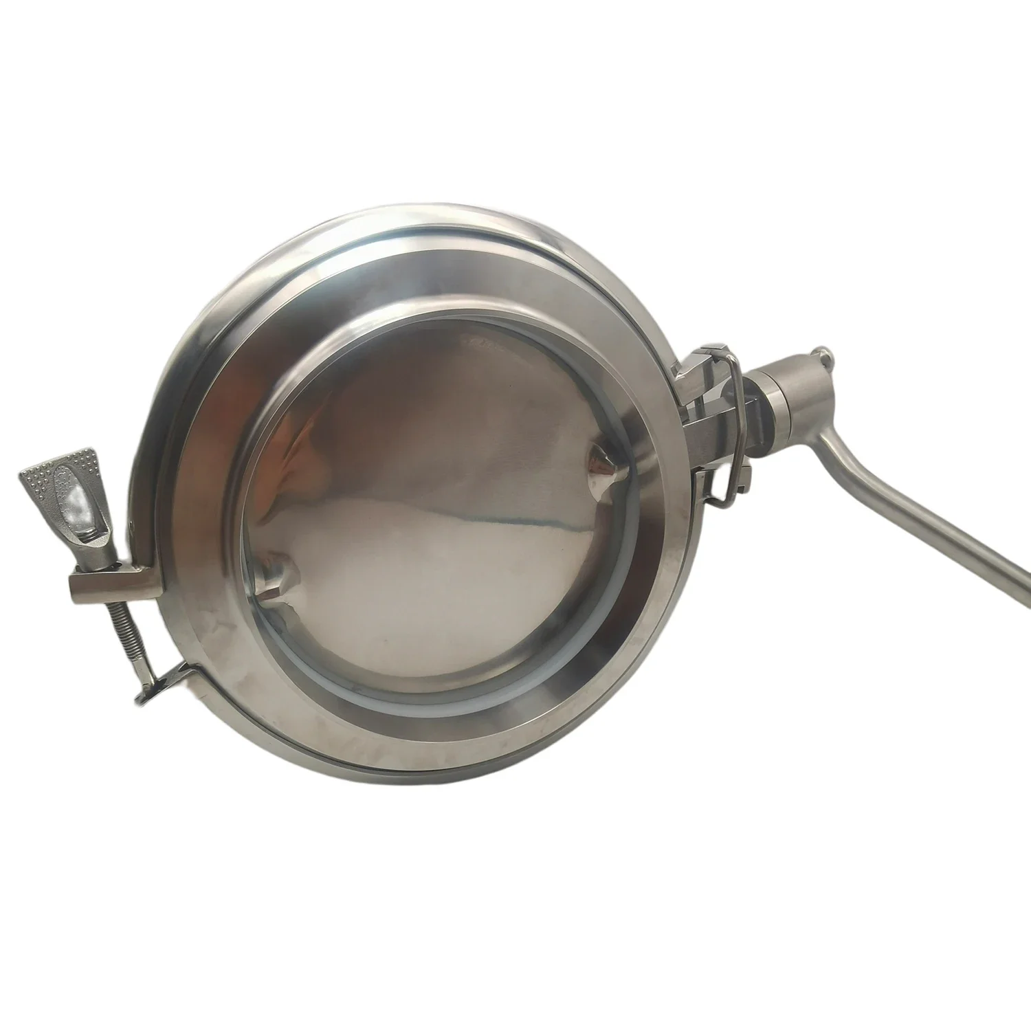 Pneumatic  Hygienic stainless steel  welding Powder Butterfly valves with Pneumatic actuator