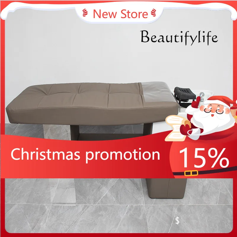 

Barber Shop Shampoo Bed Full Lie Hair Salon Special Thai Bed Flushing Ceramic Basin Stainless Steel Hair Bed X