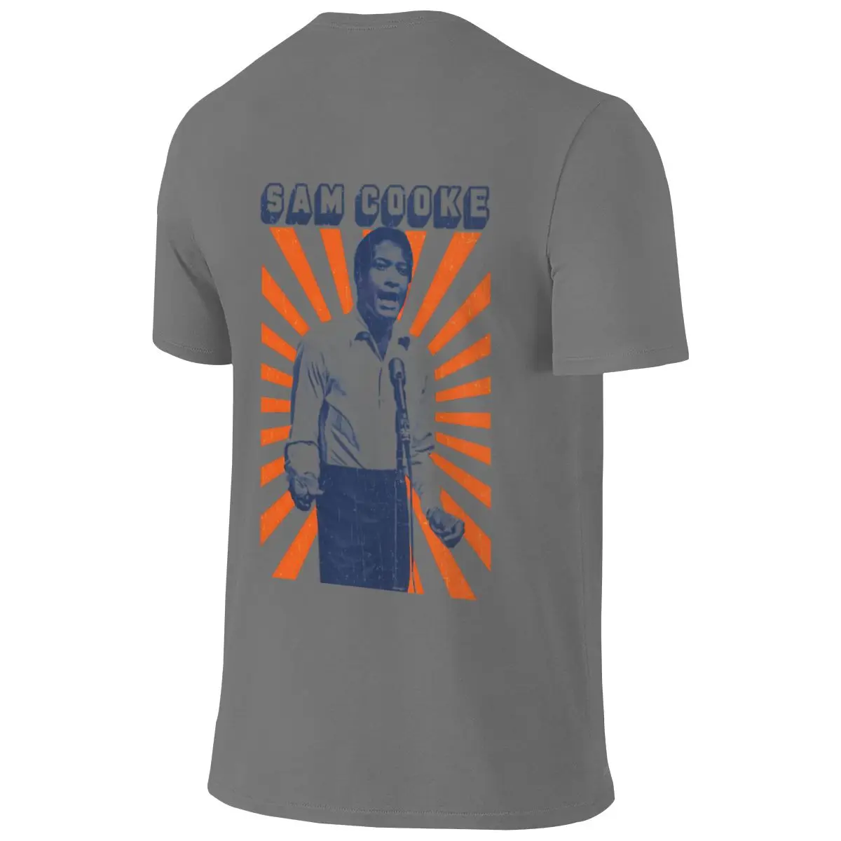 Retro - Sam Cooke 3453 Salt Style Reversible T-shirt Outdoor Trendy Brands Three-Dimensional Printing T-shirt