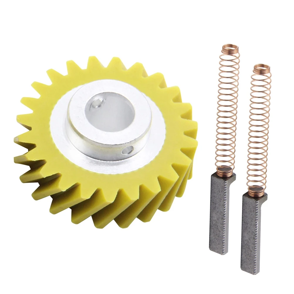 W10112253 Mixer Worm Gear W10380496 Carbon Brushes for Kitchenaid 5K45SS 5K5SS Mixers Replace Parts 4162897