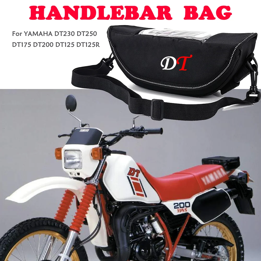 Modern Waterproof Motorcycle Handlebar Travel Bag for YAMAHA DT230 DT250 DT175 DT200 DT125 DT125R Storage Bag