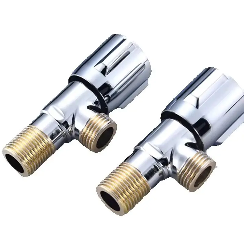 Copper Hot Cold Inlet Valve G1/2” Kitchen Bathroom Accessories Angle Valve for Toilet / Sink / Basin / Water Heater Angle Valves