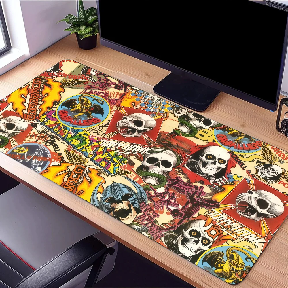 Moda p-powell skate p-peralta mouse pad grande tapete de mesa teclado ergonômico escritório borracha pc antiderrapante anti-discos casa personalizado