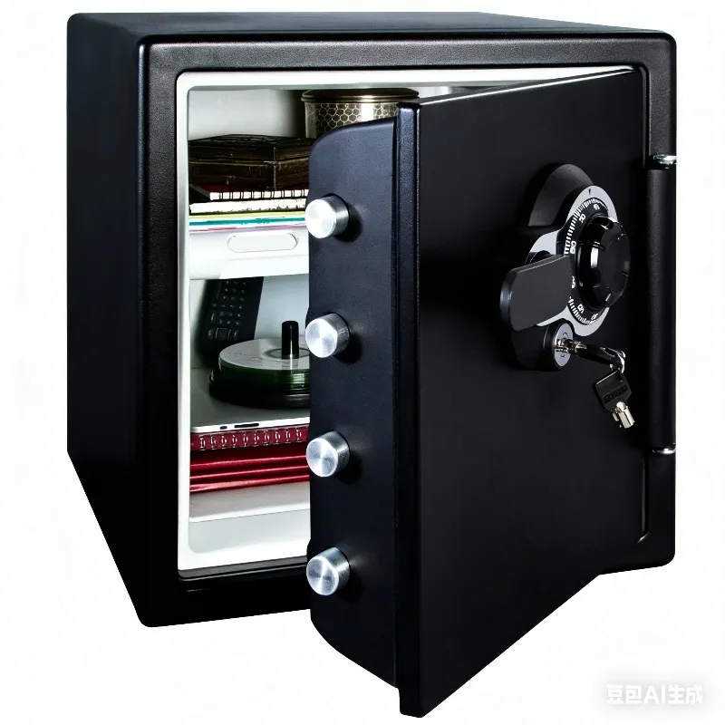 

Alloy Steel Digital Safe Box, Waterproof & Fireproof Anti-theft Security Safe, Electronic Password Lock Money Box for Home Hotel