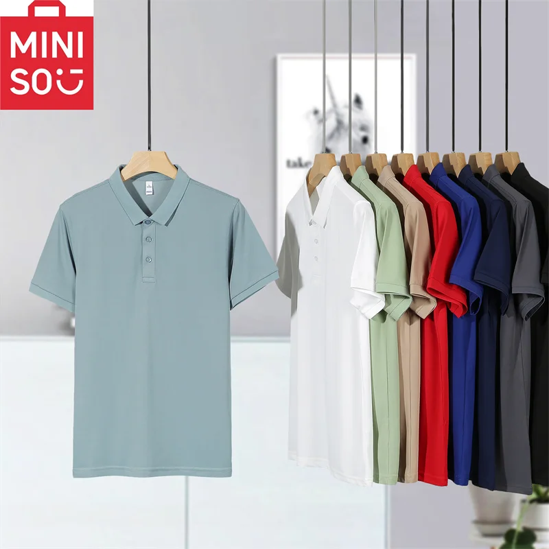 

2025 New Summer Men's Polo Solid Color Short Sleeve Refreshing and Comfortable Simple and Versatile Casual Multi Color Selection