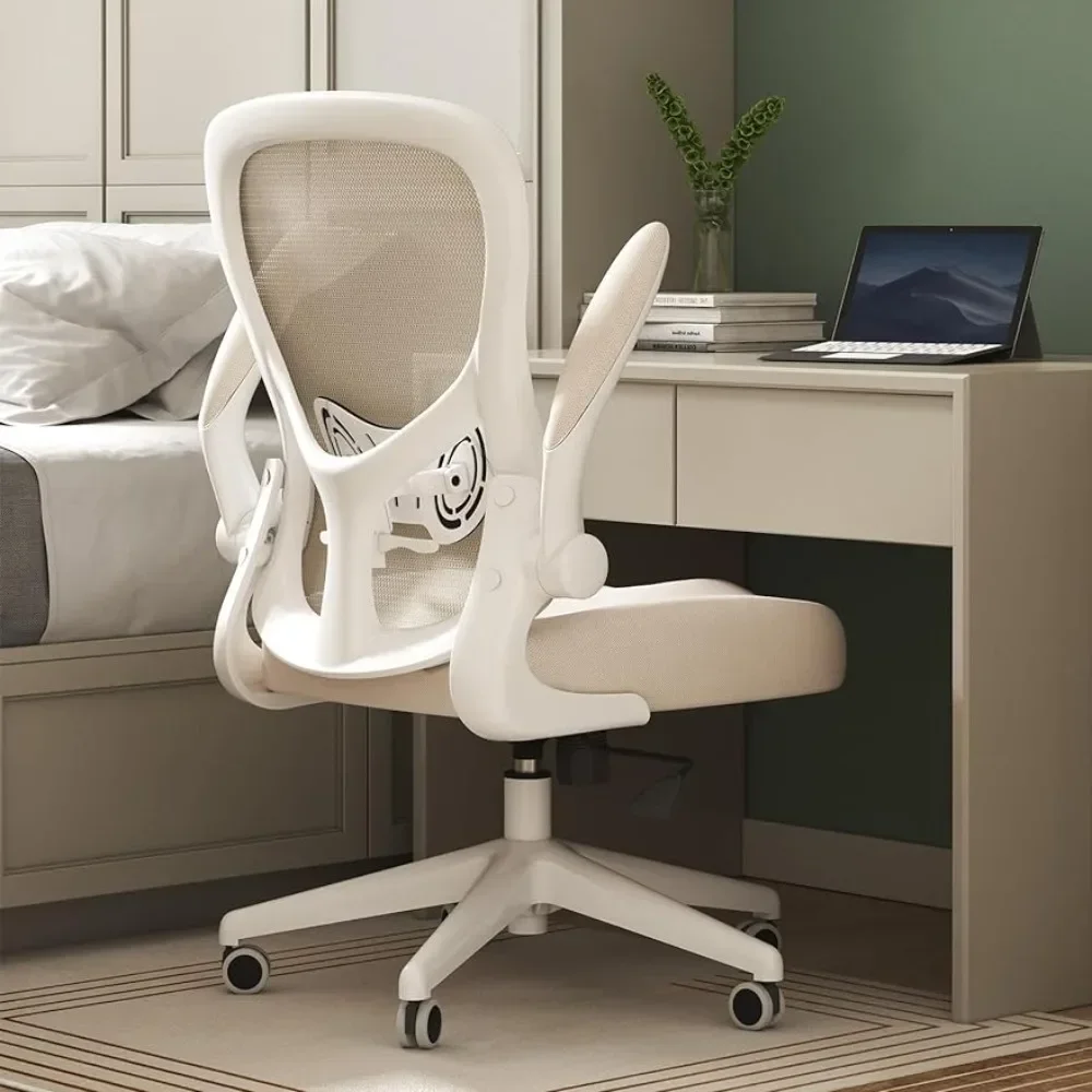 Office Chair Desk Chair, Office Desk Chairs with PU Silent Wheels, Breathable Mesh Computer Chair