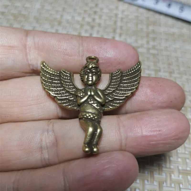 Classic Angel Pendant Necklace Handmade Angel Prayer Pendant Long Chain Necklace Men Women Jewelry Anniversary Gifts