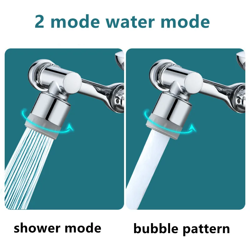 1080° Rotation Faucet Aerator Sink Tap Splash Filter Bubbler Nozzle Universal Kitchen Bathroom Wash Basin Tap Extender Adapter