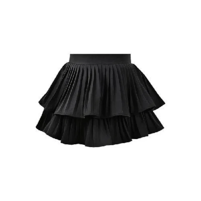 New Sweet Pleated All-match Half Skirt Summer High Waist Loose Solid Color Youth Fashion Cake Skirt Casual Korean Women Clothing