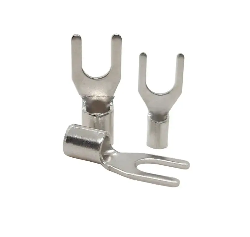 SNB 8-6 Fork Spade Naked Crimp Cable Lug Terminals