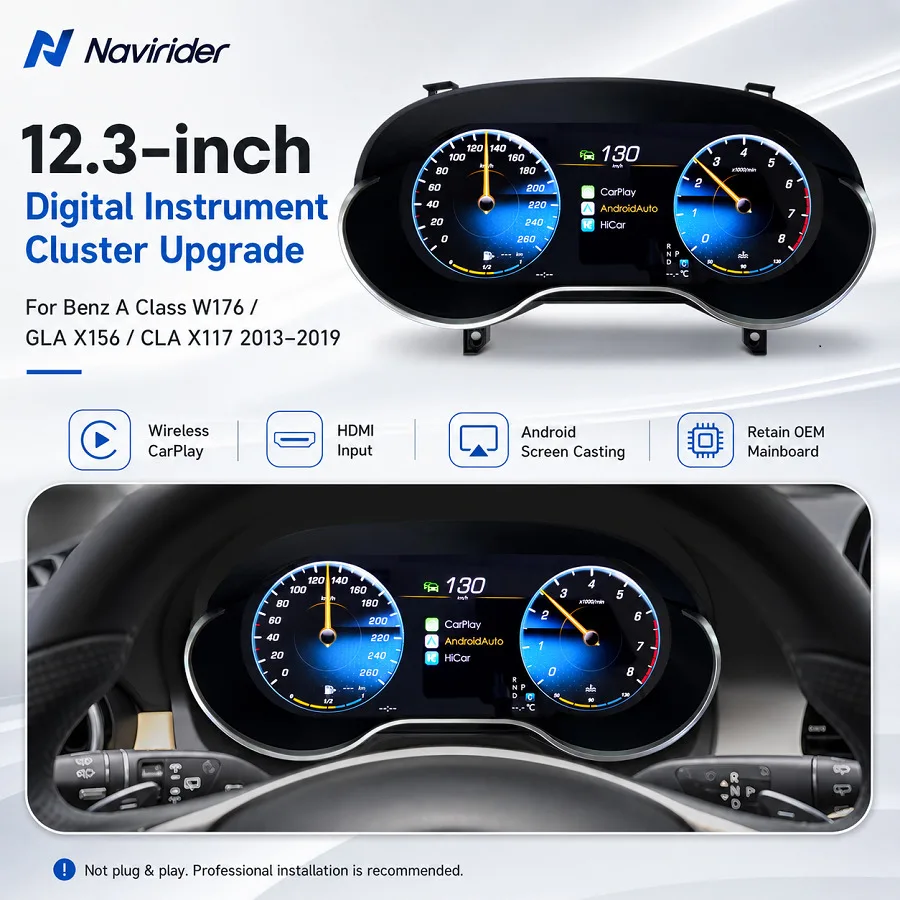 

2013-2019 For Benz W176 A Class X156 GLA X117 CLA LCD Virtual Cockpit Dashboard GPS Speedometer Instrument Cluster Speedometer
