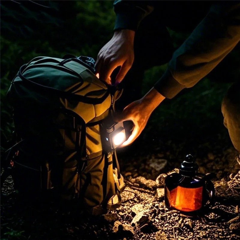 ABJF-Ultra heldere 3500LM mini-campinglamp USB-C oplaadbaar 5 lichtmodi draagbaar voor noodgevallen buitenshuis