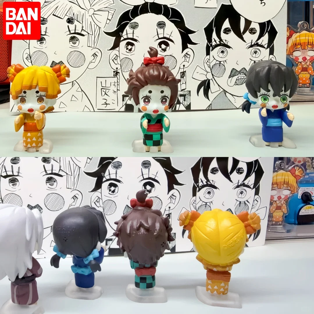 Figura Miniatura de Bandai Demon Slayer, Tengen Uzui, Personaje de Anime Coleccionable, Decoración de Escritorio para Fanáticos del Anime