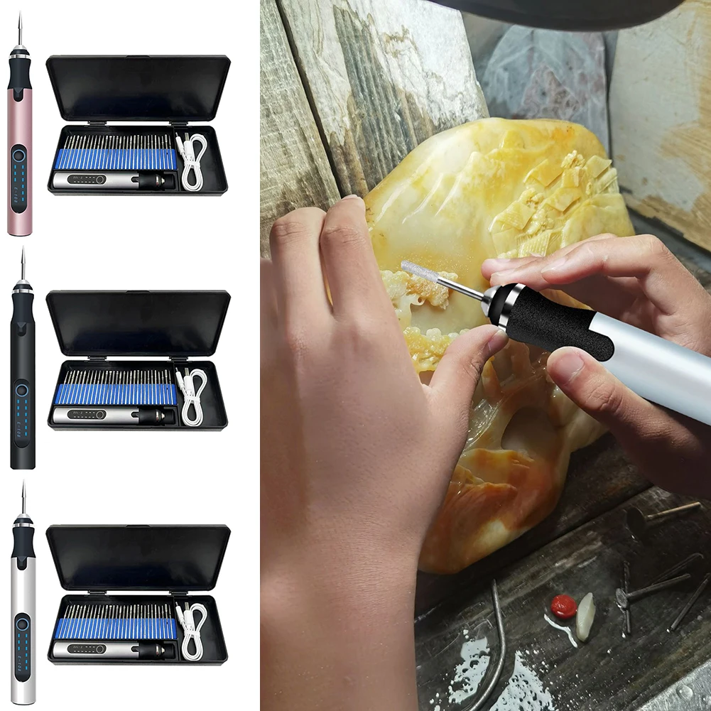 DIY Engraving Machine Cordless Engraving Tool Detail Work Quiet Work Environment Variable Speed Control Versatile Engraving Kit