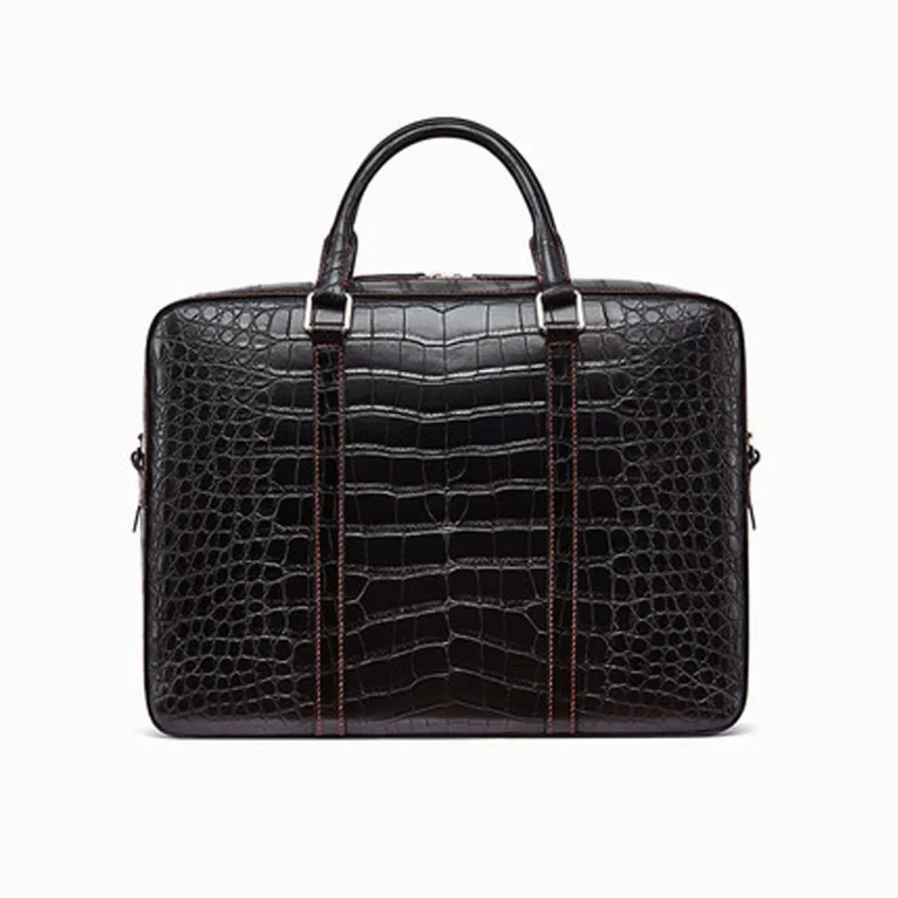 Handmade crocodile man bag male Handbag crocodile briefcase Business large capacity men computer bag single shoulder bag