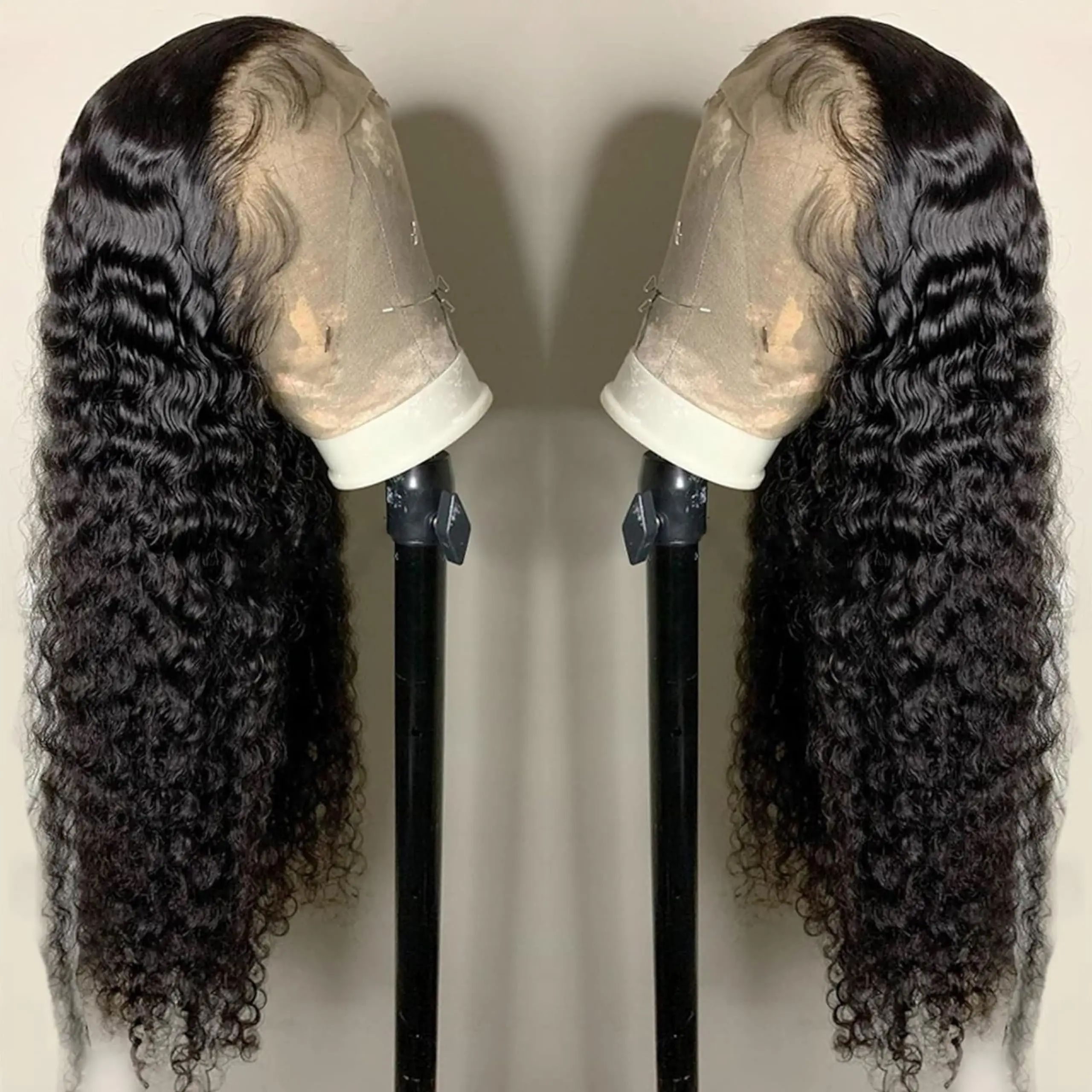 Water Wave Curly Lace Frontal Wigs 13x4 13x6 Deep Wave Lace Front Wig 360 Full Human Hair Perruques Cheveux Humains Sans Colle