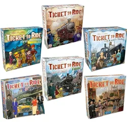 Ticket To Ride Series Euro First Journey USA Board Games English Family Friends Party Play Cards Game Plot Collection Toys Gifts