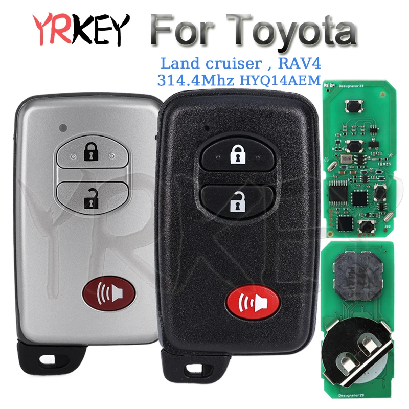 Car Remote Key for Toyota Rav4 Land Cruiser HYQ14AAB-660 4D-67 314.4MHz 89904-0R060 6601 3370 HYQ14AEM Aftermarket Smart Car Key