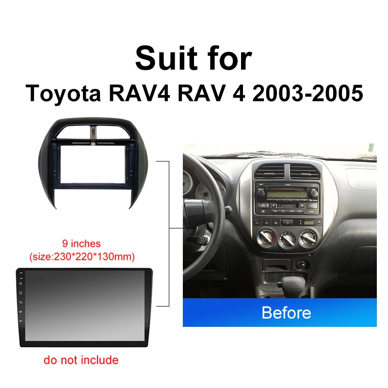 android Car radio Canbus Box Decoder For Toyota RAV4 RAV 4 2003 2005  pin Wiring Harness Plug Power Cable