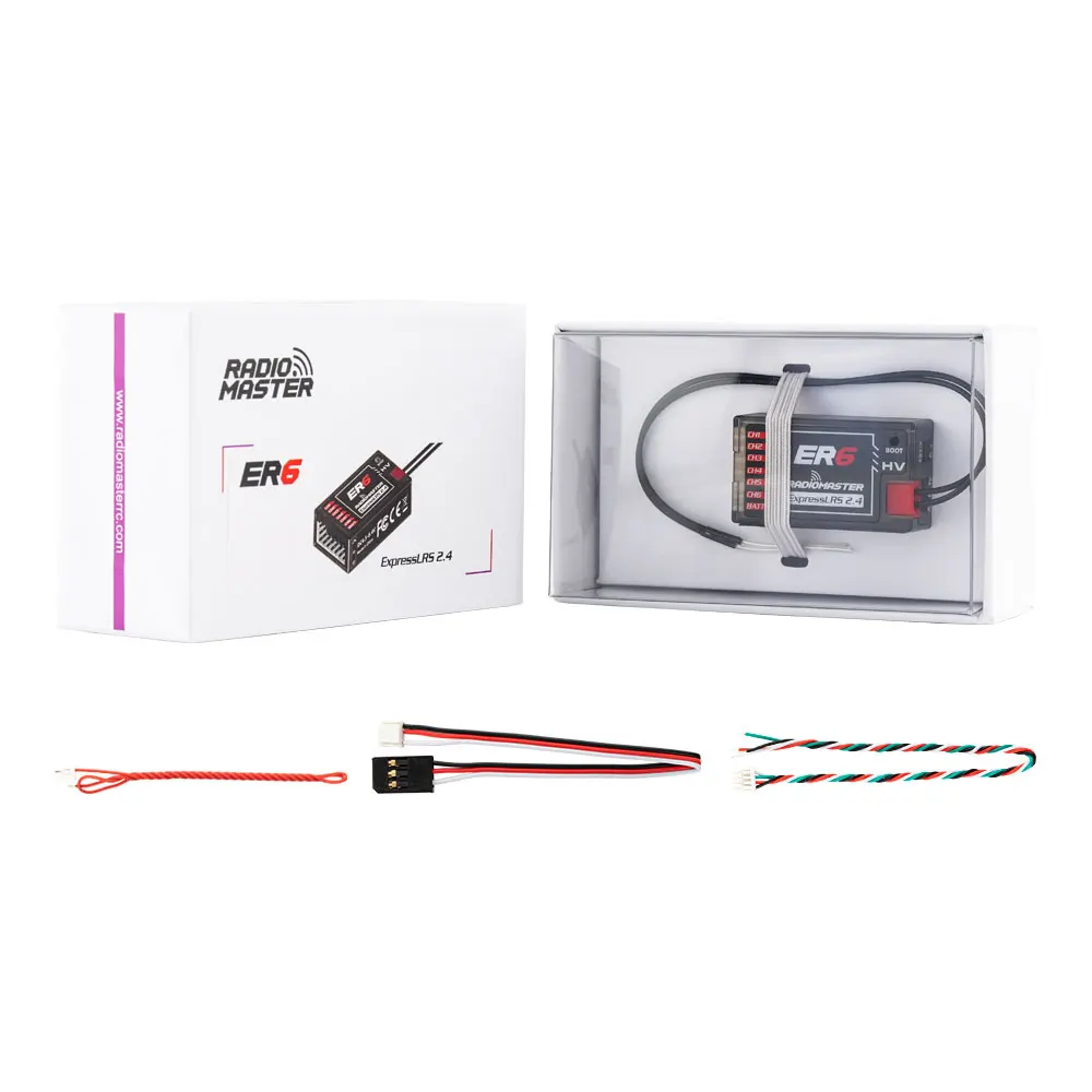 Radiomaster ER6 2.4G 6CH 100mw CRSF PWM Receiver