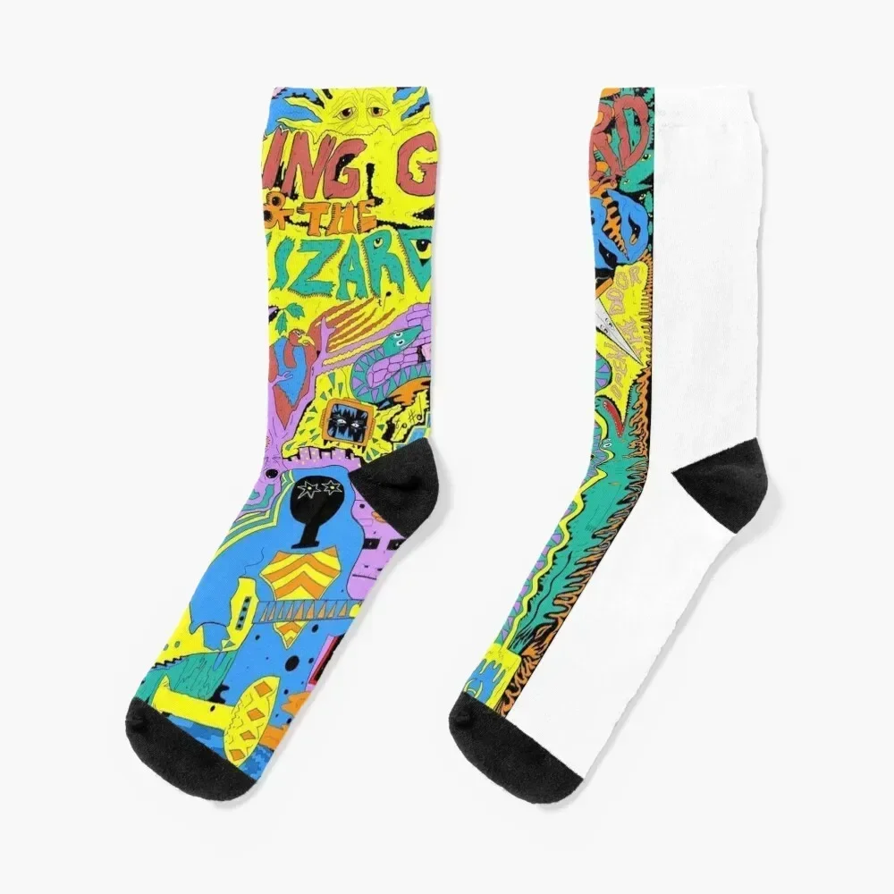 

King Gizzard and the Lizard Wizard Brooklyn Steel Art Socks winter thermal short Children's colored Socks Women's Men's