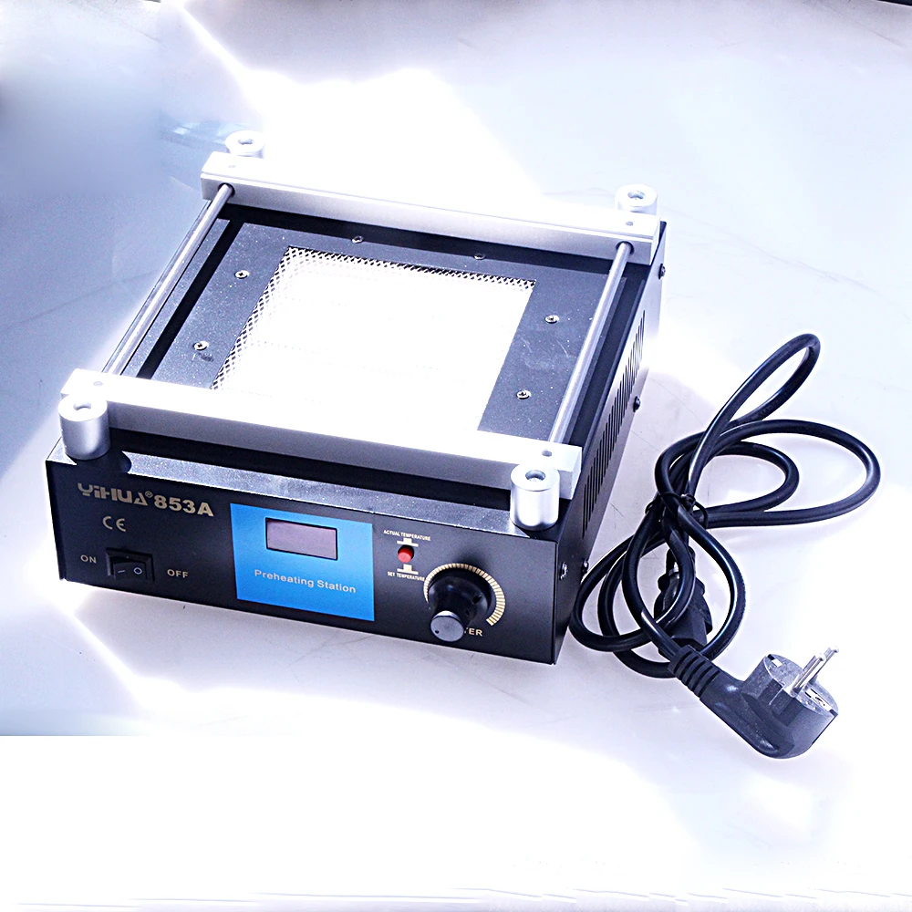 

Digital Infrared Preheating Station YIHUA 853A Lead-Free Preheat Rework Station Motherboard BGA Soldering Station For SMT Repair