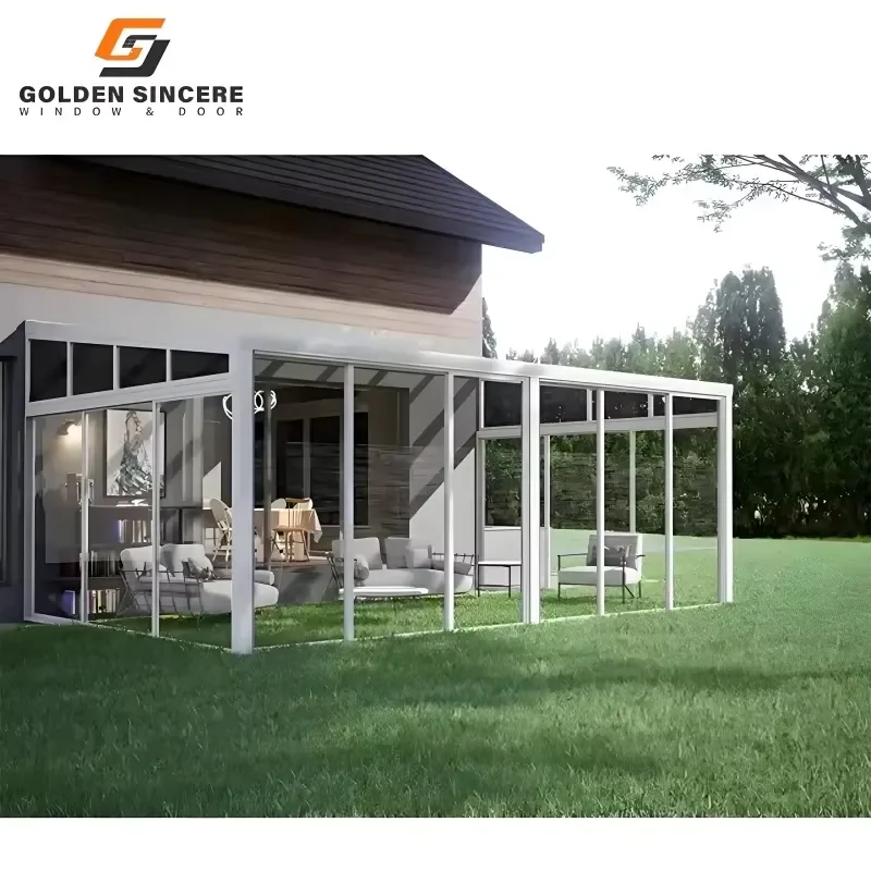 High Quality Aluminum Sunroom Glass House for GS Outdoor Sunroom Customized Sunshine Room Factory Direct Sale