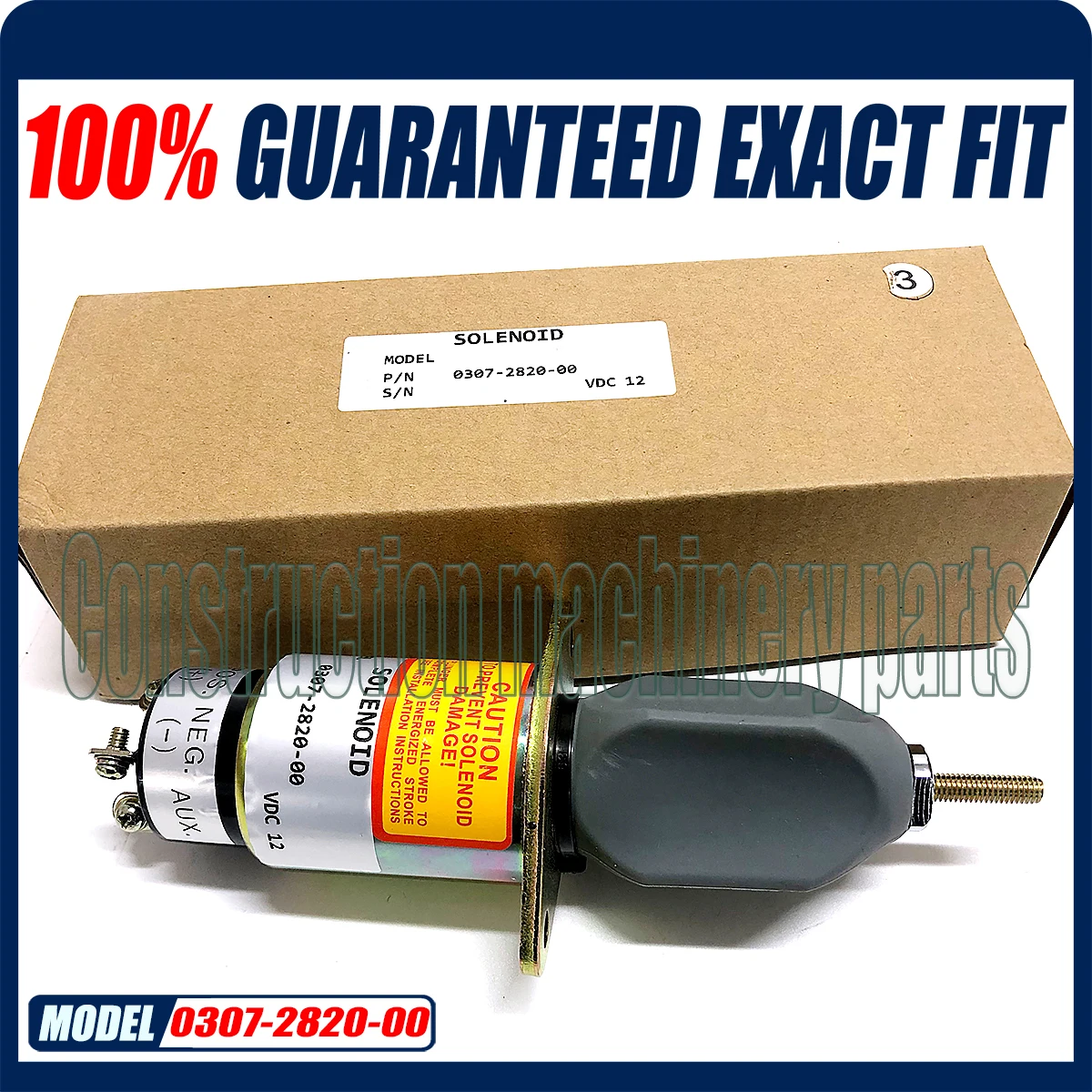 

0307-2820-00 12V Stop Solenoid Valve 0307-2820 12V For Onan Cummins Generator