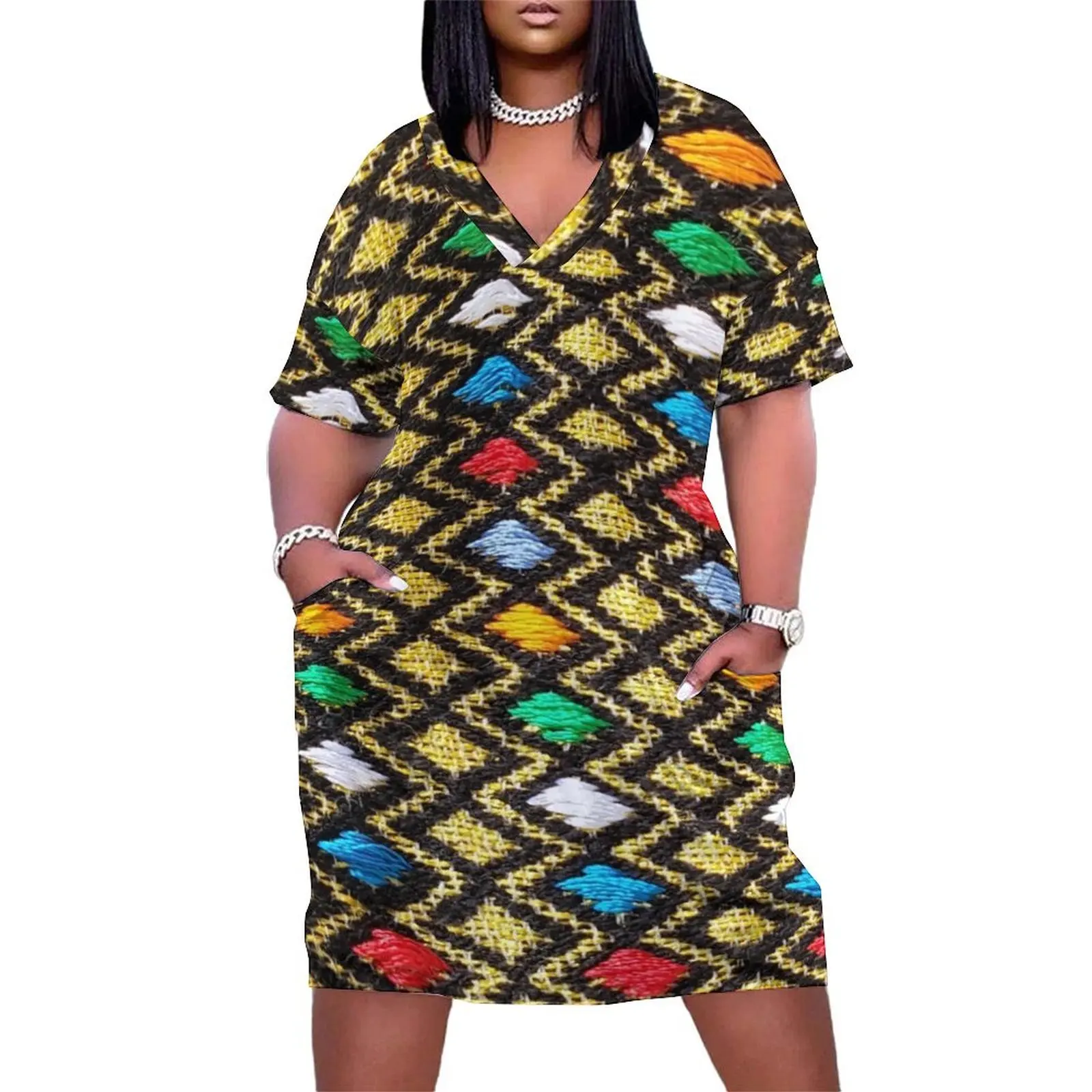 

Beutiful Ethiopian/Eritrean Hager Libse Designed Original Pattern. Loose Pocket Dress african dresses for woman