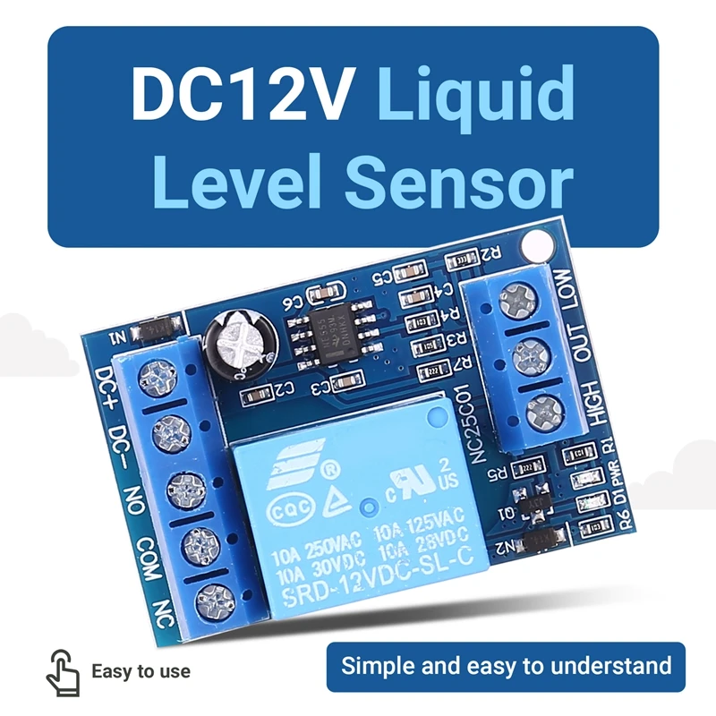 2 In 1 Pump Pour Water Automatic Controller DC12V Liquid Level Sensor Switch Relay Module For Motor Fish Tank Waterhouse