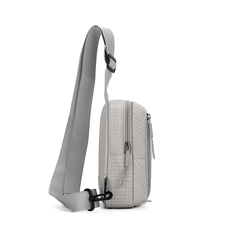 Chest Bag Men Nylon Crossbody Shoulder Bag Sports Casual for Daily Use Outdoor Travel Campus Work Phone Storage Carry Organizer