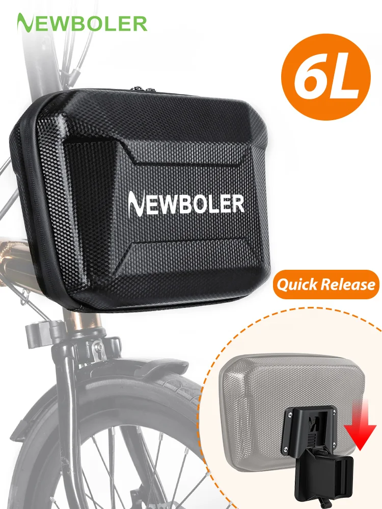 AliExpress NEWBOLER Folding Bike Handlebar Bag 6L Multi-functional Brompton Bag Bike Front Bag Bike Basket Bag For Brompton Folding Bike