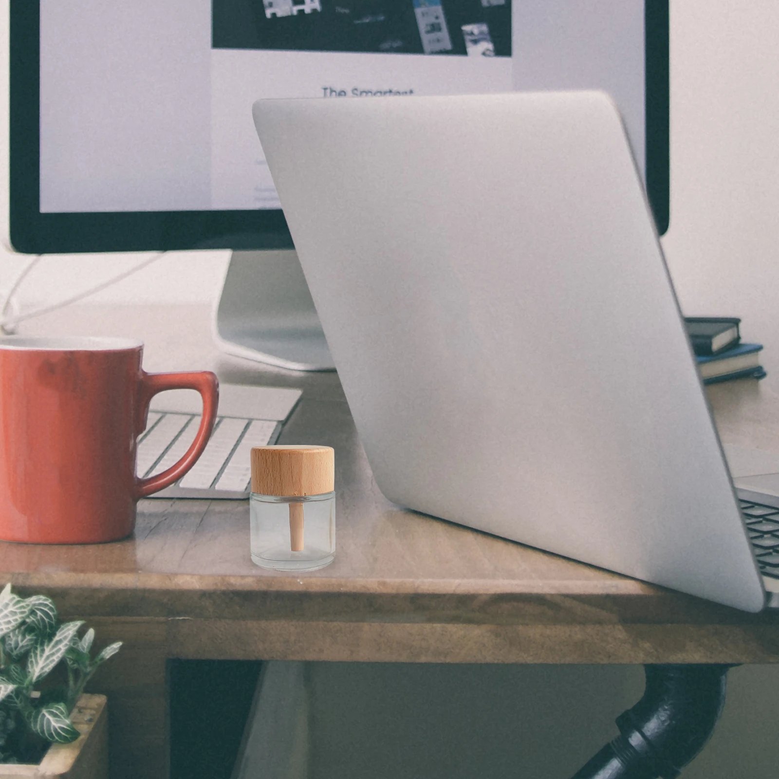 

2Pcs Glass Diffuser Bottles 50Ml Clear Empty Reed Diffuser Vase for Essential Oil Perfume Aroma Room Freshener Decorative Home