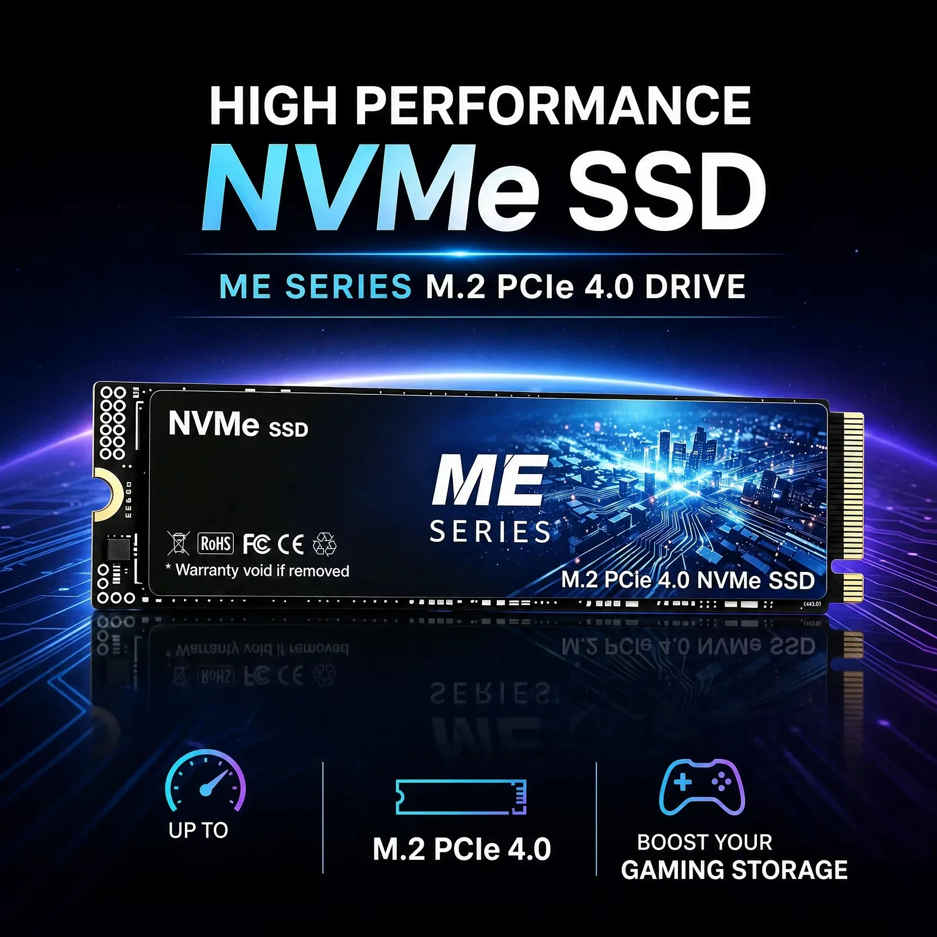 ME 500GB-4TB SSD M.2 NVMe Internal Solid State Drive High Speed  PCIe 4.0 Gaming Drive Works fo Laptop PC Hard Disk
