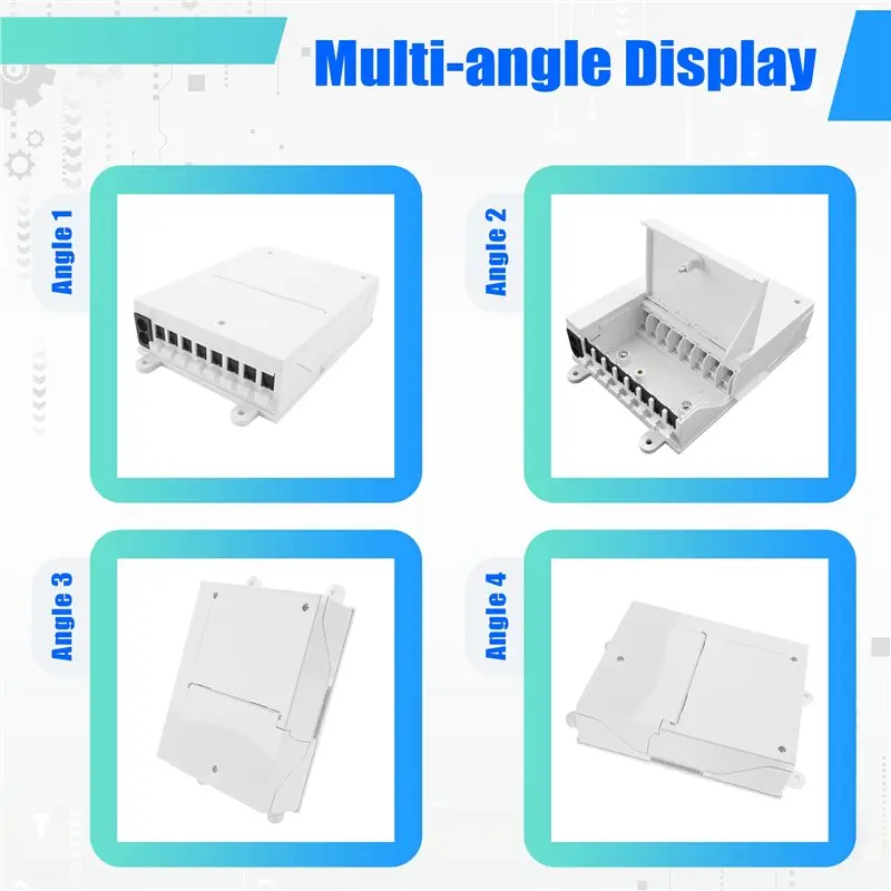 Optical Fiber Distribution Box 8-Core Wall Mounted Optical Fiber Distribution Box Outdoor Optical Fiber Distribution Box