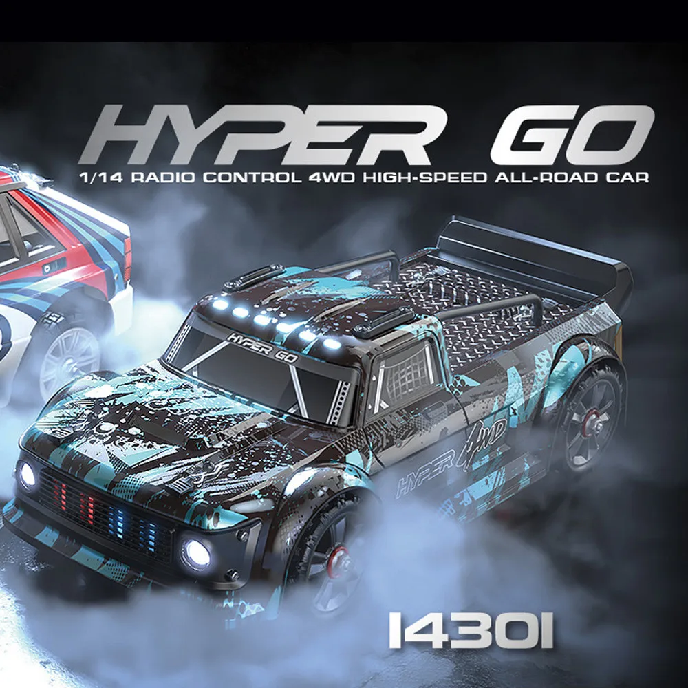 Hyper Go Mjx 14301 14302 14303 1/14 mobil RC รีโมทคอนโทรล2.4ก. ไร้แปรงถ่าน4WD ออฟโรด55กม./ชม. ความเร็วสูงของเล่นสำหรับงานอดิเรกรถบรรทุก mobil RC