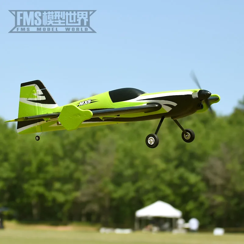 Fms Model 1100mm Mxs V2 Verbeterde Simulatie Stunt 3d Sport Machine Afstandsbediening Borstelloze Motor Vliegtuigen Vaste Vleugel Model