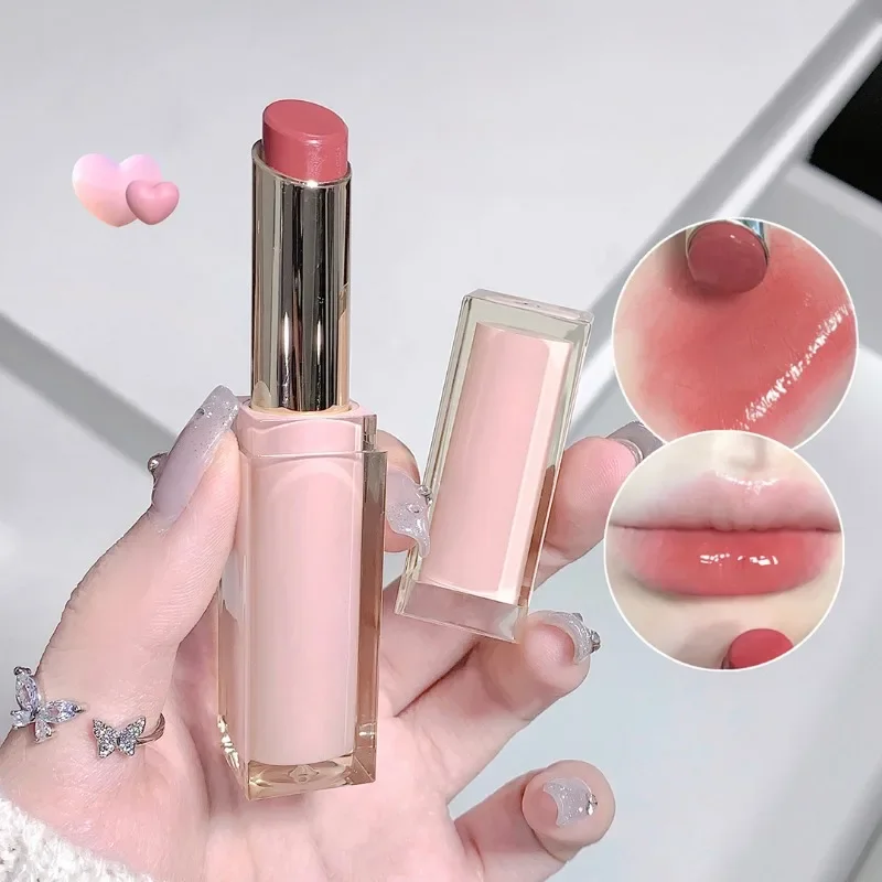 Silky Glossy Lipstick Pump Lips Moisture Water Bomb Comfortable Ultra Sheen Non-Stick Cup Lip Balm