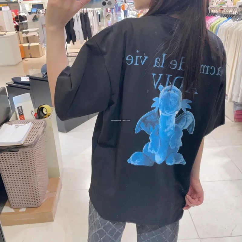 2024 New Adlv Korea 24 Spring Acme Be La Year Of The Dragon Limited Cute Loose T-shirt For Commuter Couples Short Sleeve Top