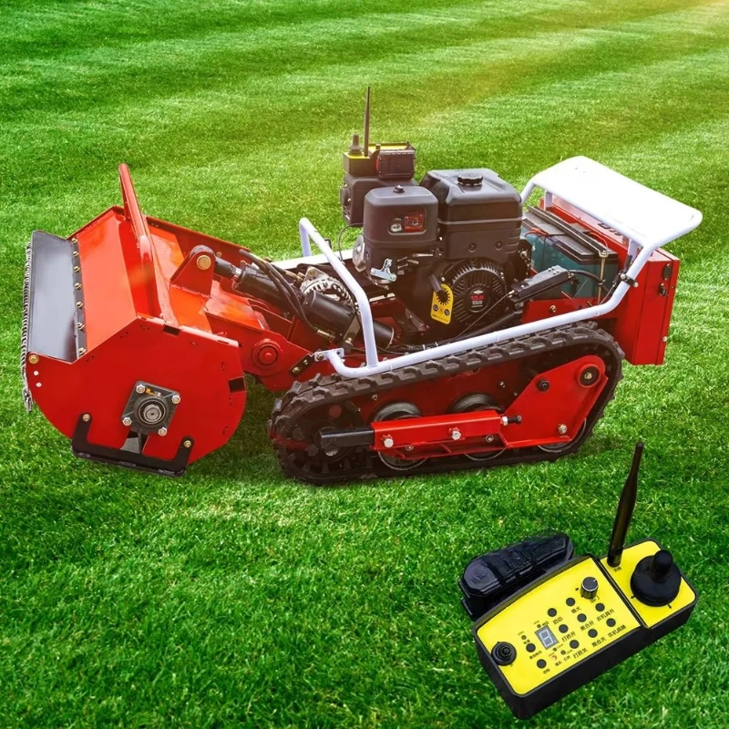 Mini Lawn Mower Lawn Mower Engine Robot Tracked Remote Control Lawn Mower