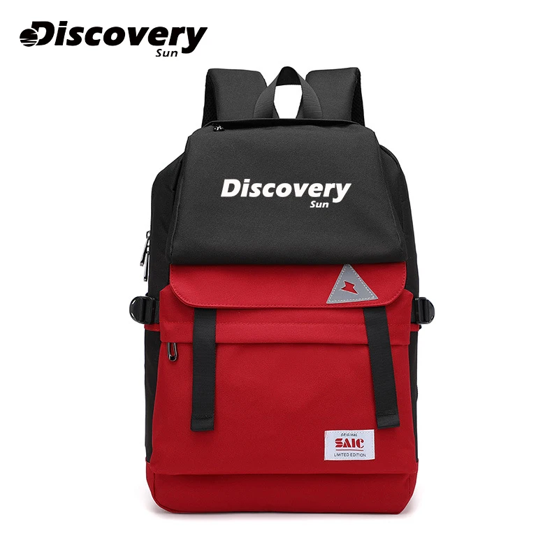 DISCOVERY-SUN Unisex Backpack Casual Solid Color Hiking Backpack Outdoor Sports School Bag Large Capacity Travel Laptop Backpack