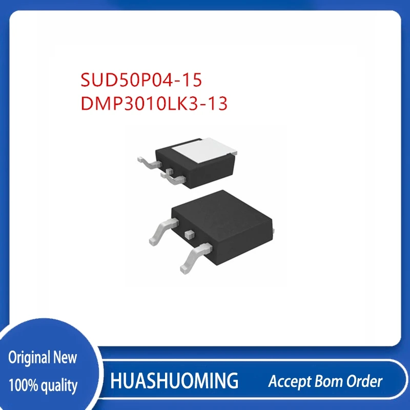 50Pcs/Lot SUD50P04-15 50P04 DMP3010LK3-13 DMP3010L P3010L  TO-252