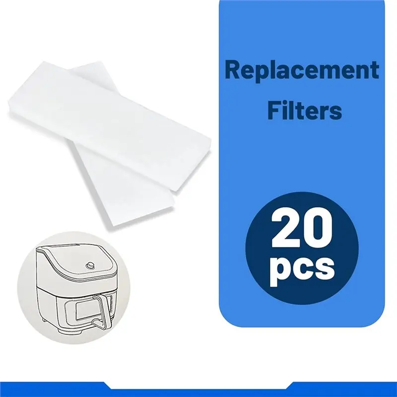 ABVI-For Instant Vortex 6QT& For Instant Vortex Plus 6QT Air Fryer Replacement Filters- 20 Pcs Odor Eraser Units