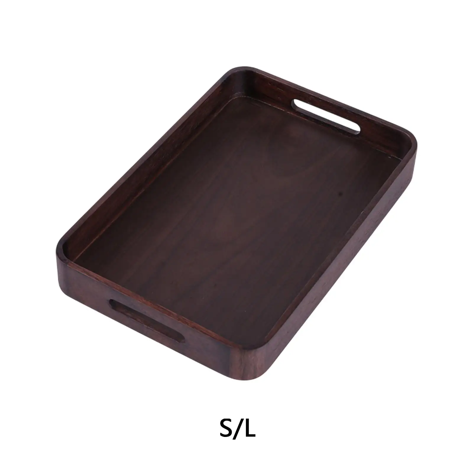 Wooden Serving Tray Home Decor Tea Tray Ottoman Tray for Food Snacks Eating