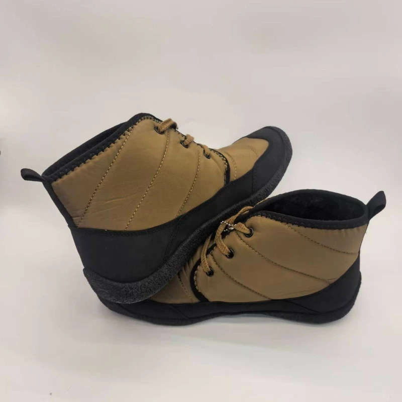 

Зимние толстые зимние ботинки для пар, теплые плюшевые ботинки на средней подошве, противоскользящие непромокаемые зимние ботинки на толстой подошве, мужские и женские повседневные черные туфли